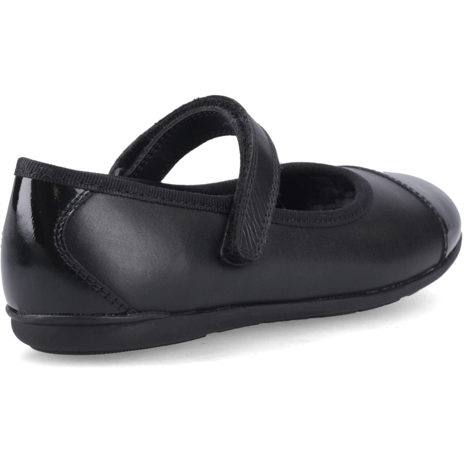 Hush Puppies Lottie Ballerina Leather Black Shoes