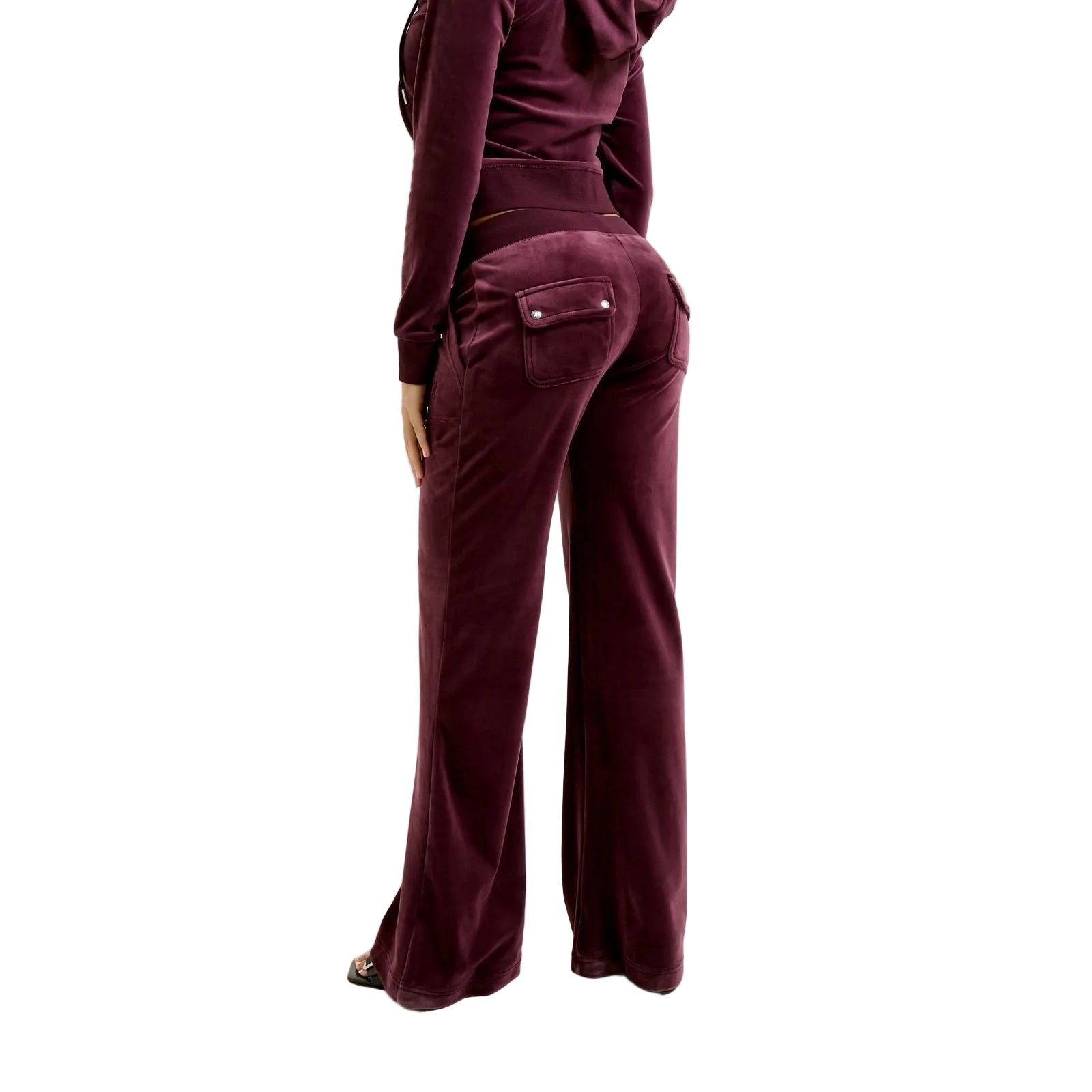 Juicy Couture Layla Synthetic Women's Wine Track Pants