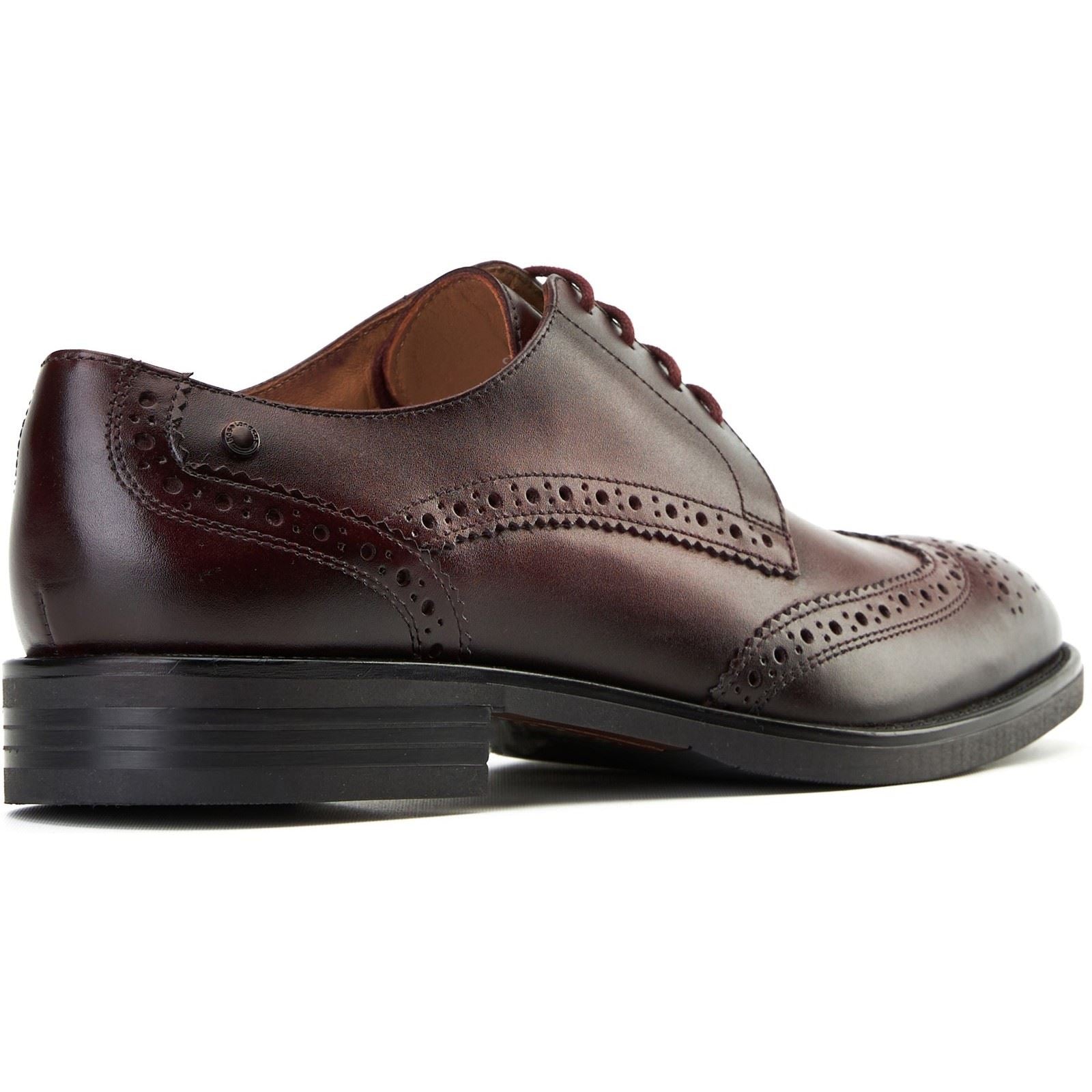 Base London Pocket Leather Men's Bordo Brogues Shoes