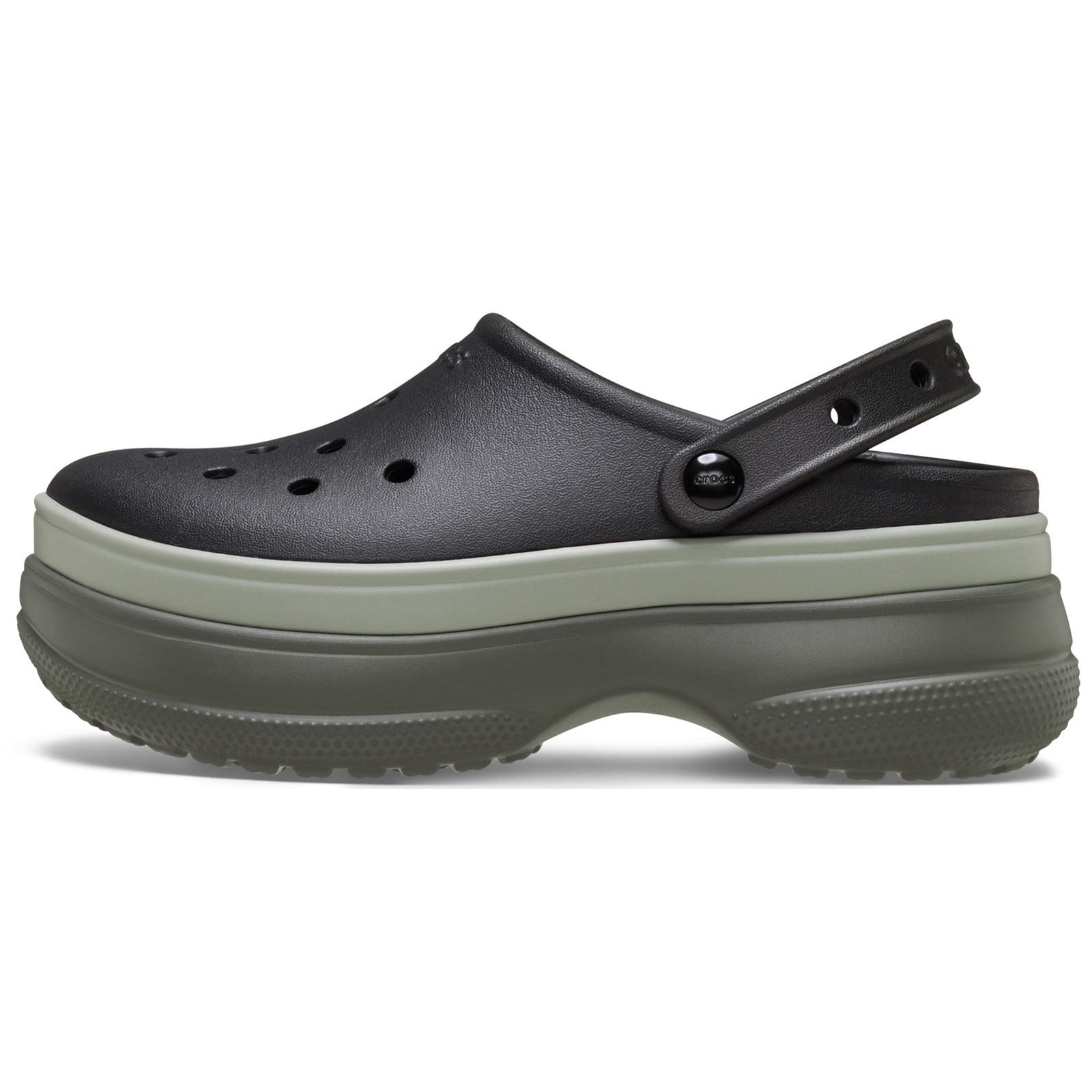 Crocs Classic Stacked Synthetic Women's Black Clogs