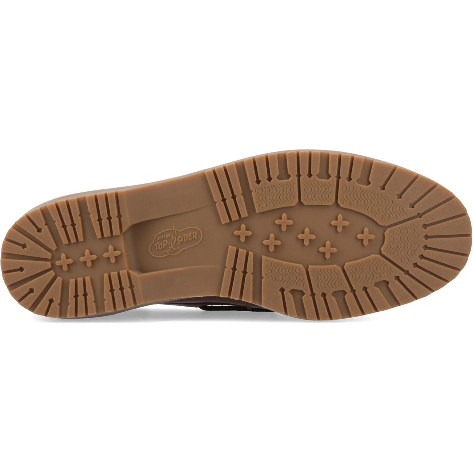 Sperry Mini Lug 3 Eye Leather Men's Brown Boat Shoes