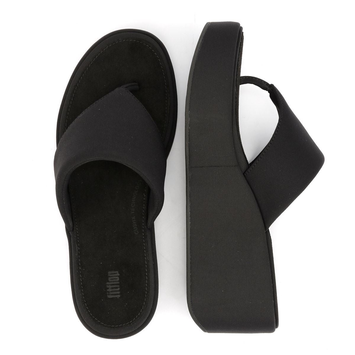 Fleur Black Fitflops FitFlop Sandals Womens Black Leather Fleur