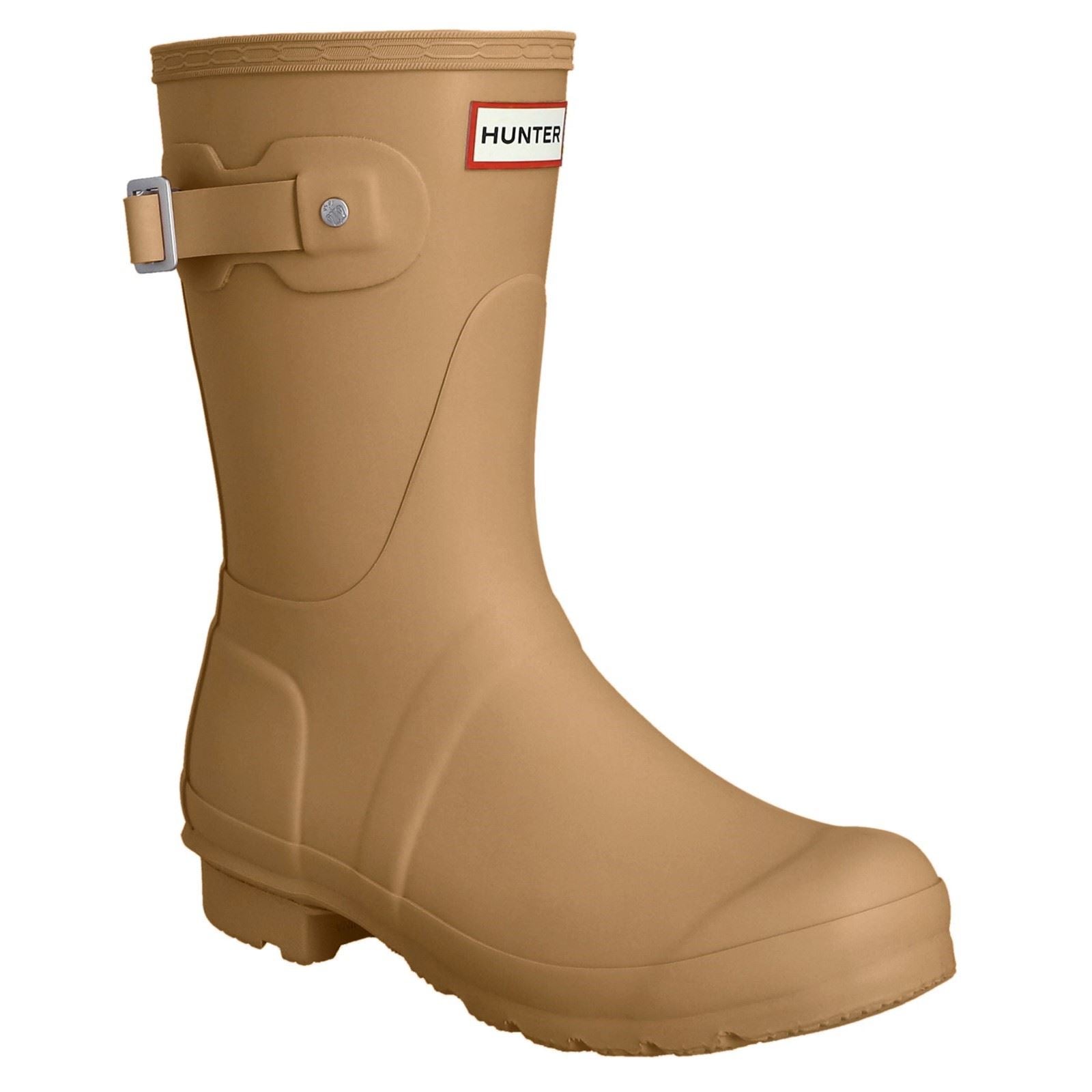 Hunter Original Short Rubber Gravel/Biscuit Wellington Boots
