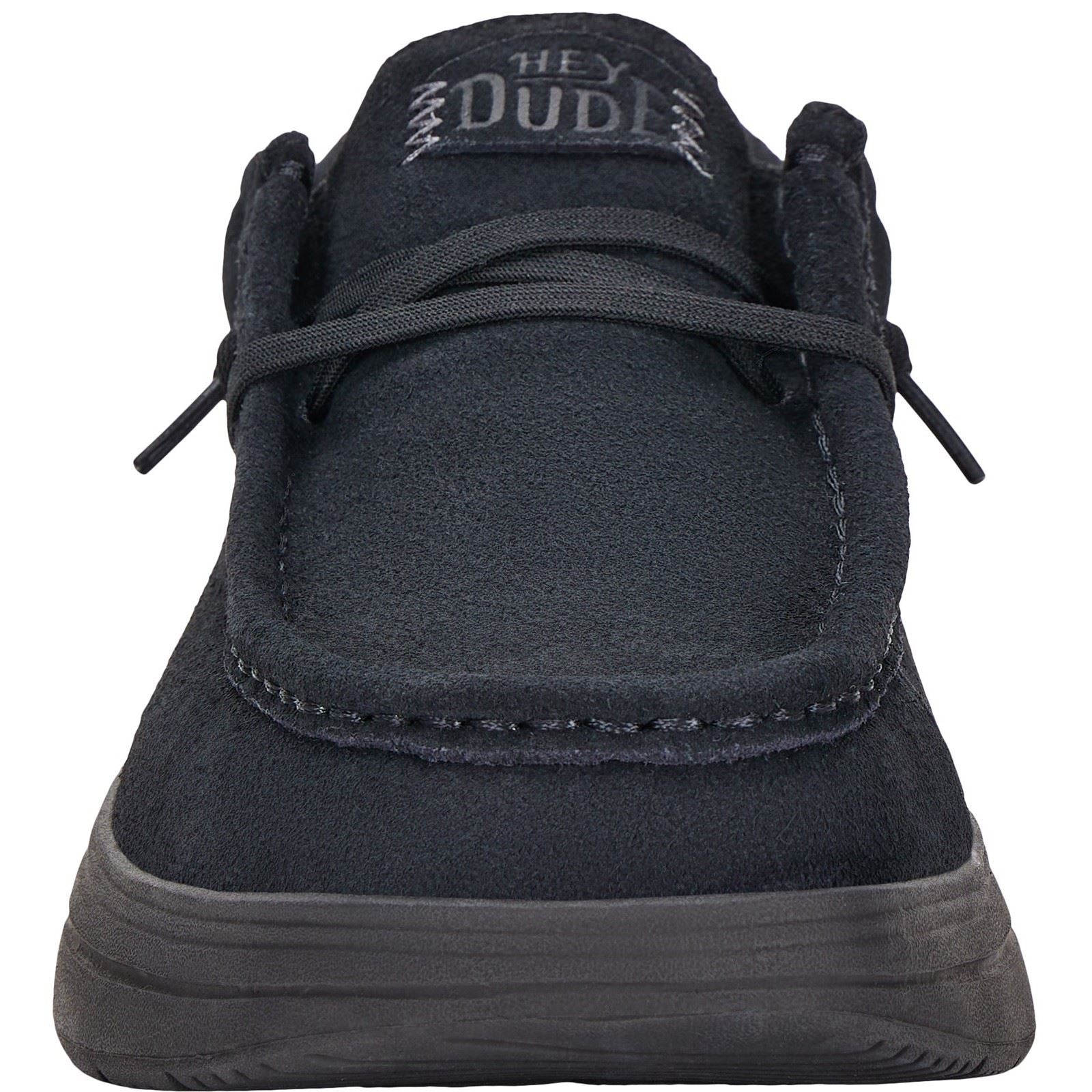 HEYDUDE Wally X Suede Men's Black Shoes
