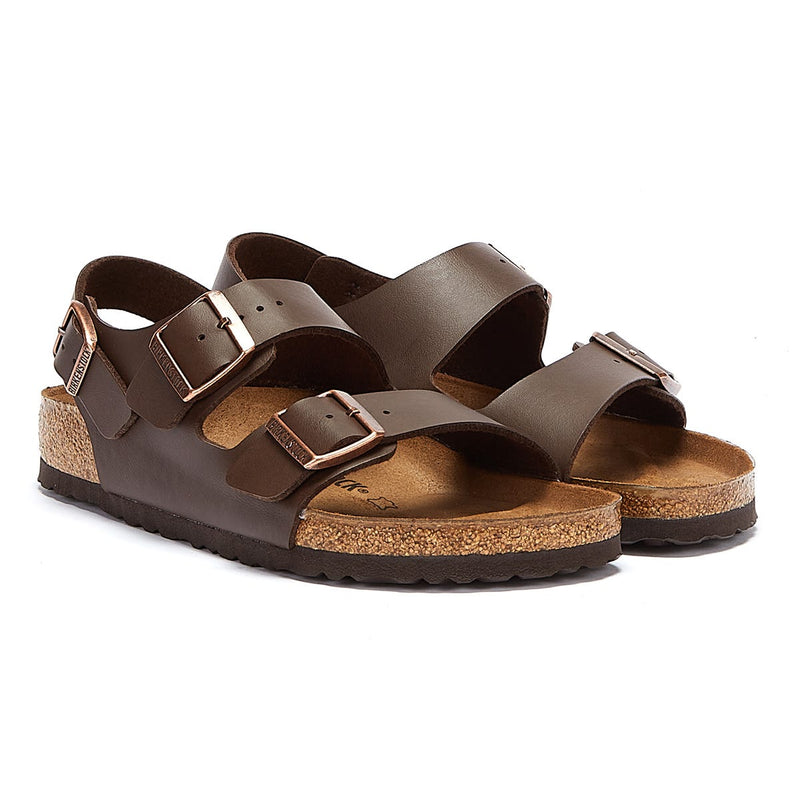Tower London UK Flash Sale - 10% Off Everything! Use Code Inside 2 Birkenstock Milano Birko Flor Dark Brown Narrow Sandals