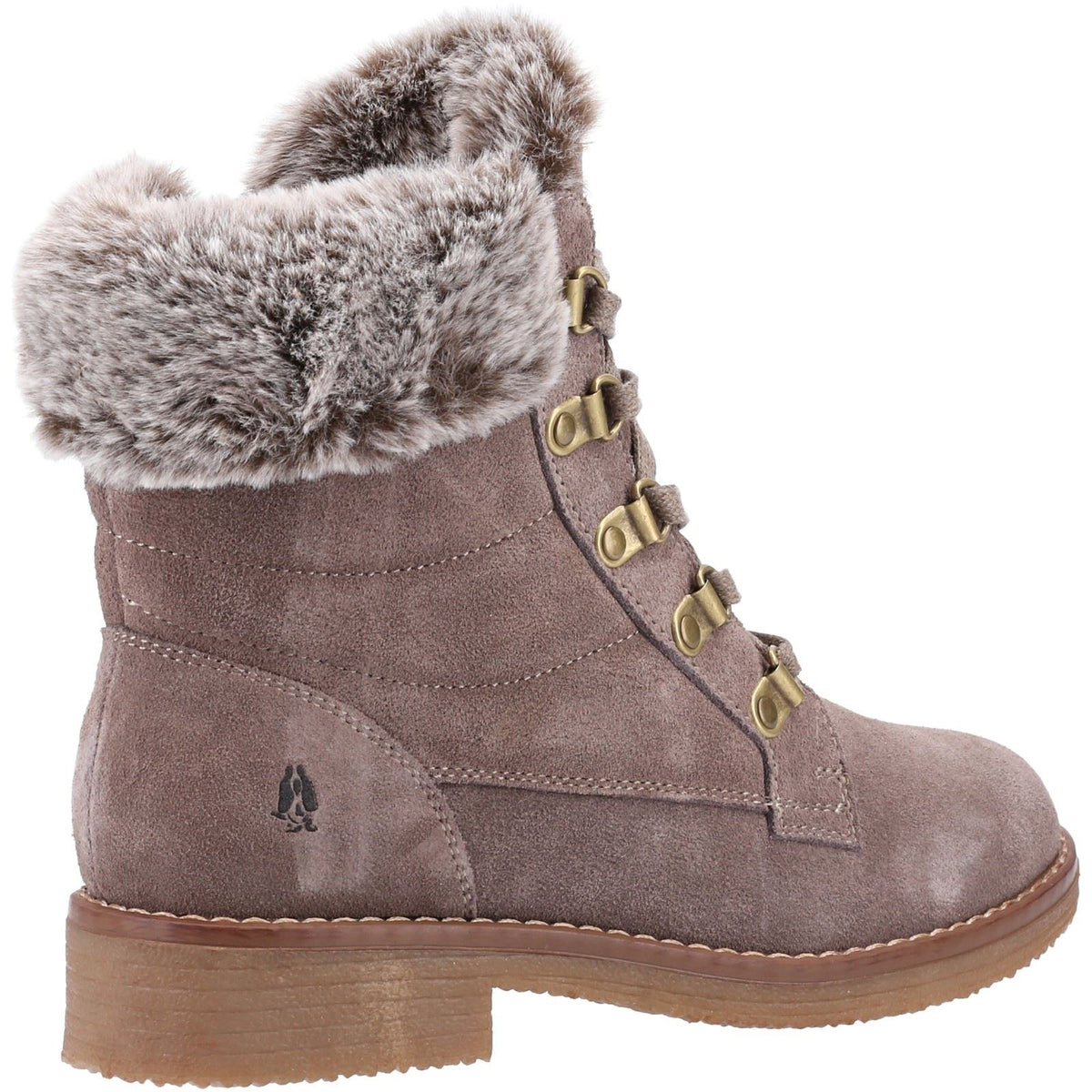 Hush Puppies Florence Leather Women's Taupe Boots