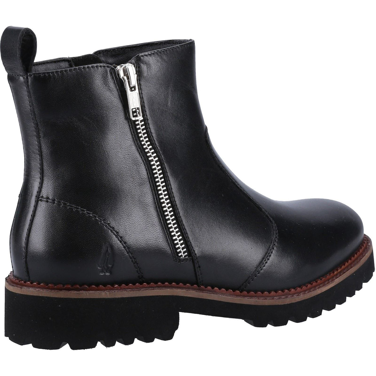 Hush Puppies Grace Zip Suede Women's Black Boots