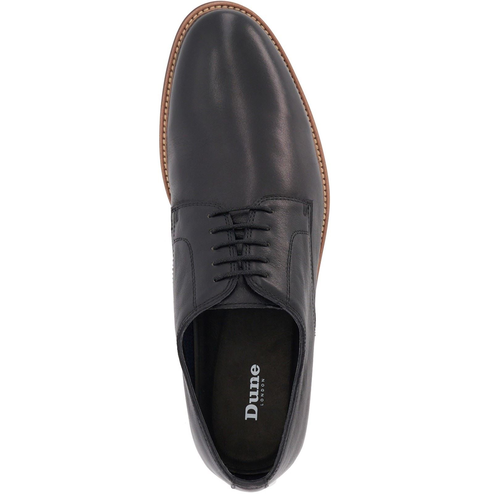 Dune Stanley Men's Black Lace-Up Shoes