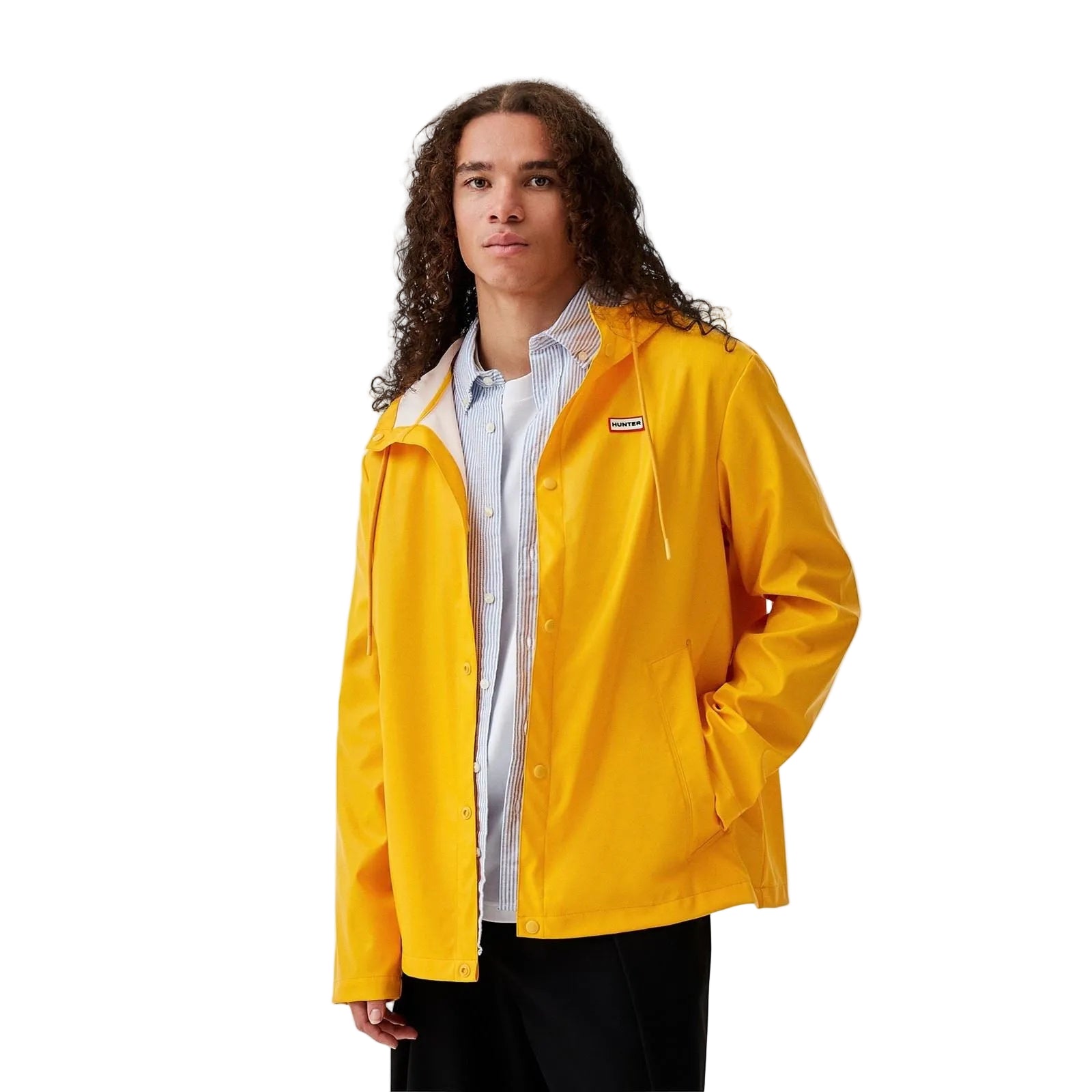 Hunter Izzy Hooded Gold Jacket
