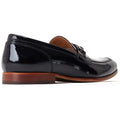 Base London Russo Leather Men's Black Loafers