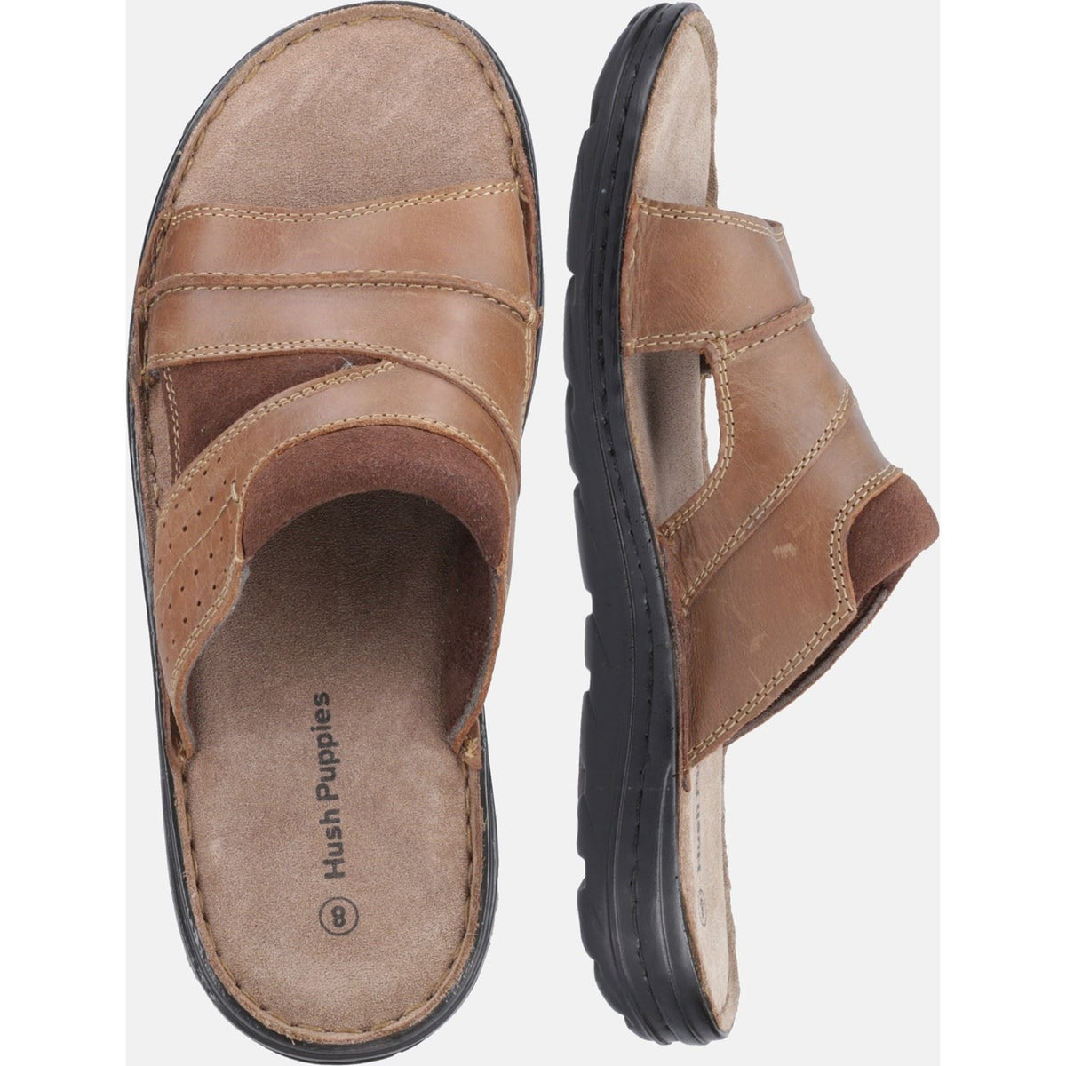 Hush Puppies Archer Leather Men's Brown Sandals