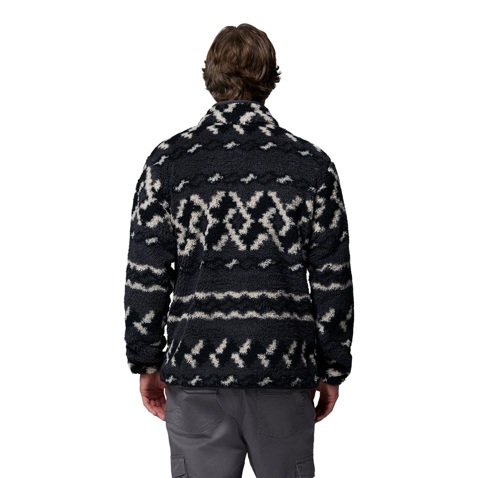 Columbia Rugged Ridge High Pile Half Zip Men's Black Fleece Pullover