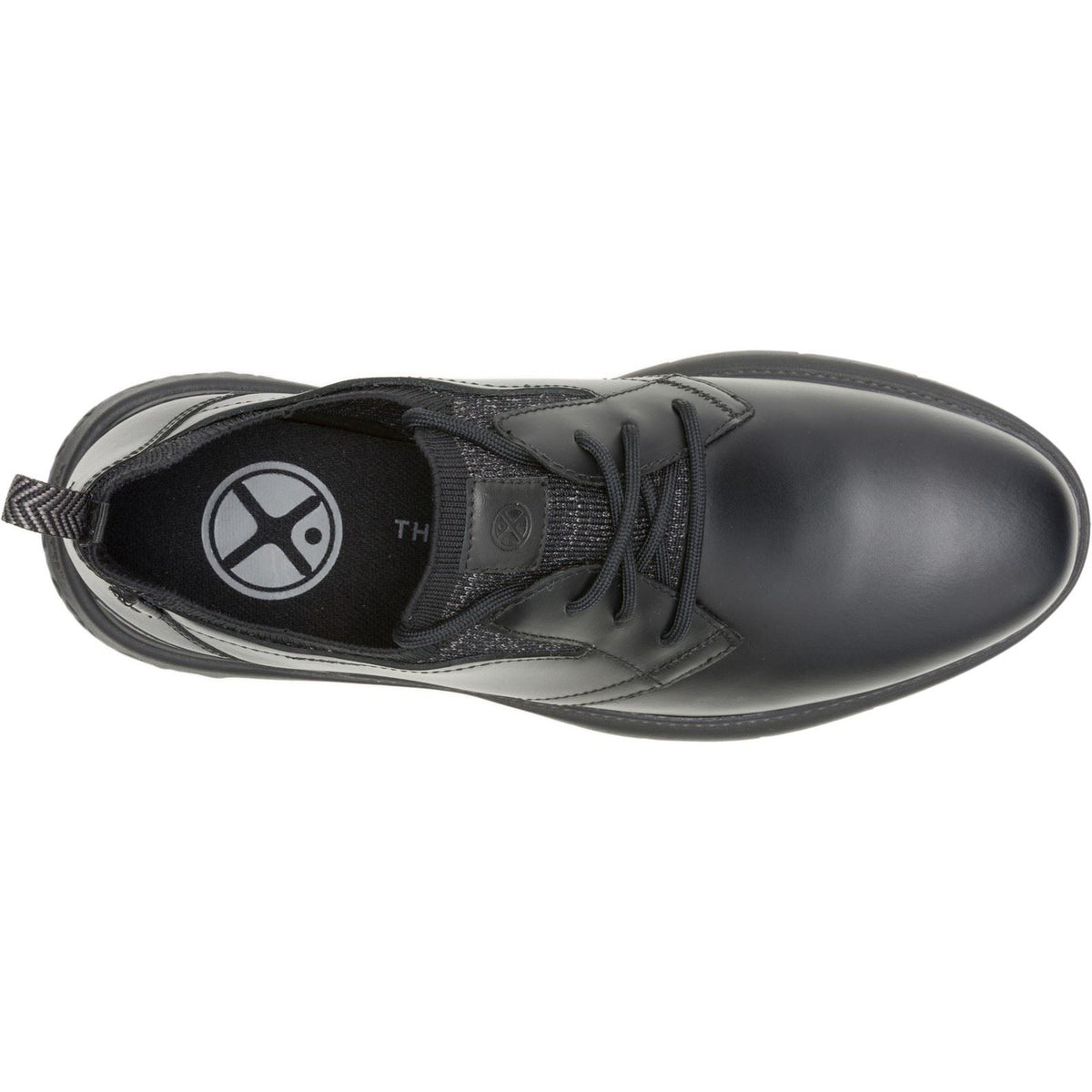 Hush Puppies Excel Leather Men's Black/Black Lace-Up Shoes