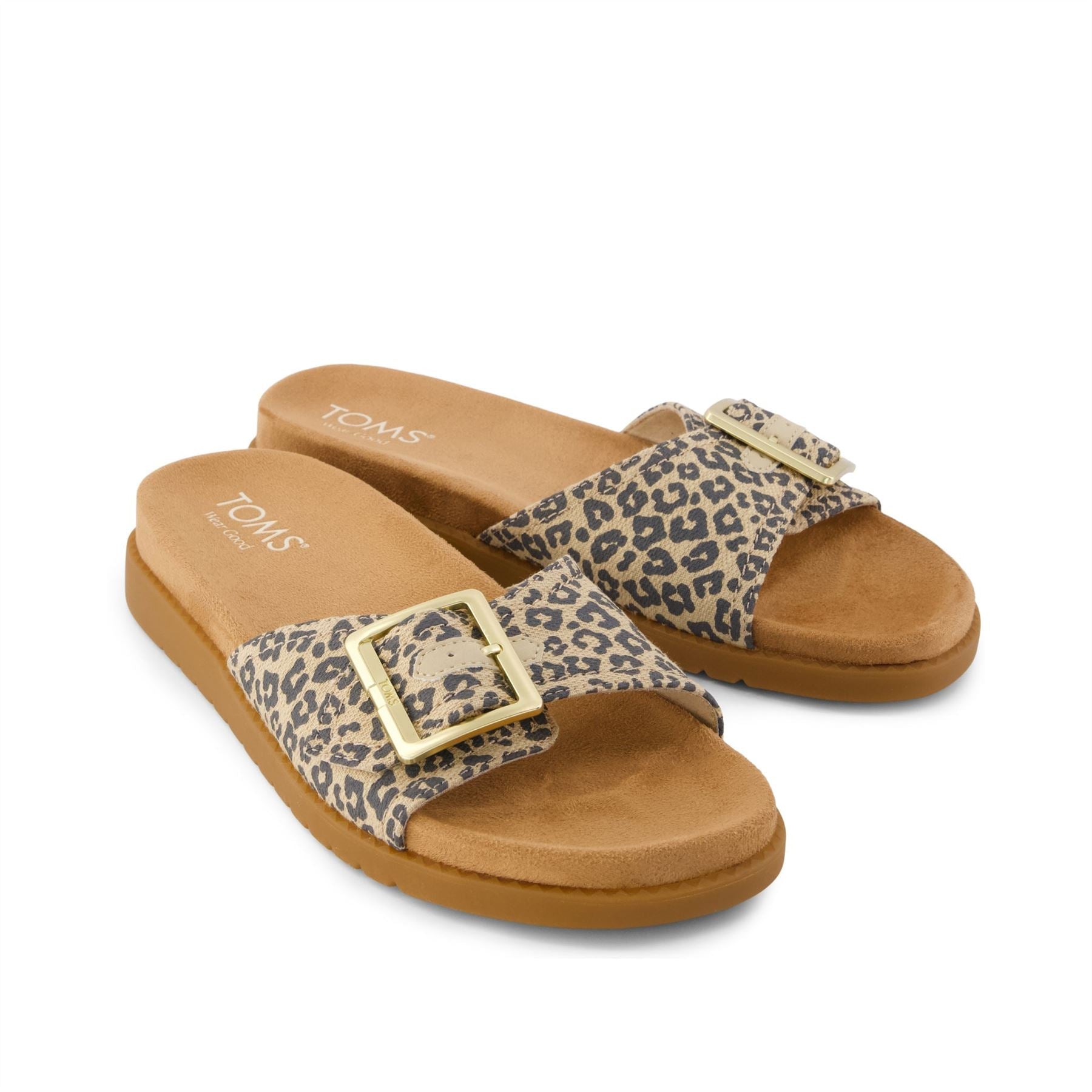 TOMS Marin Slide Women's Leopard Sandals