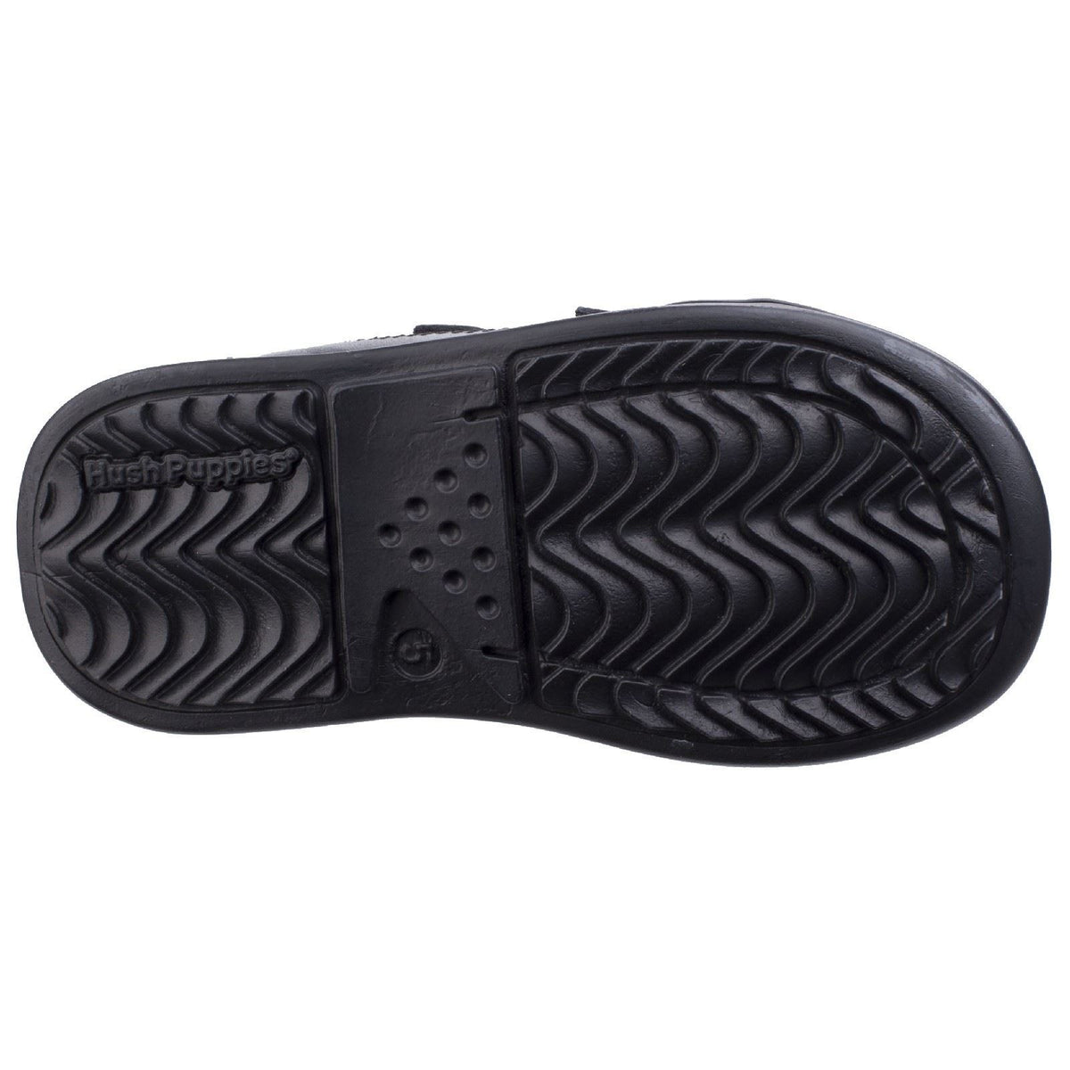 Hush Puppies Liam Infant Leather Black Shoes
