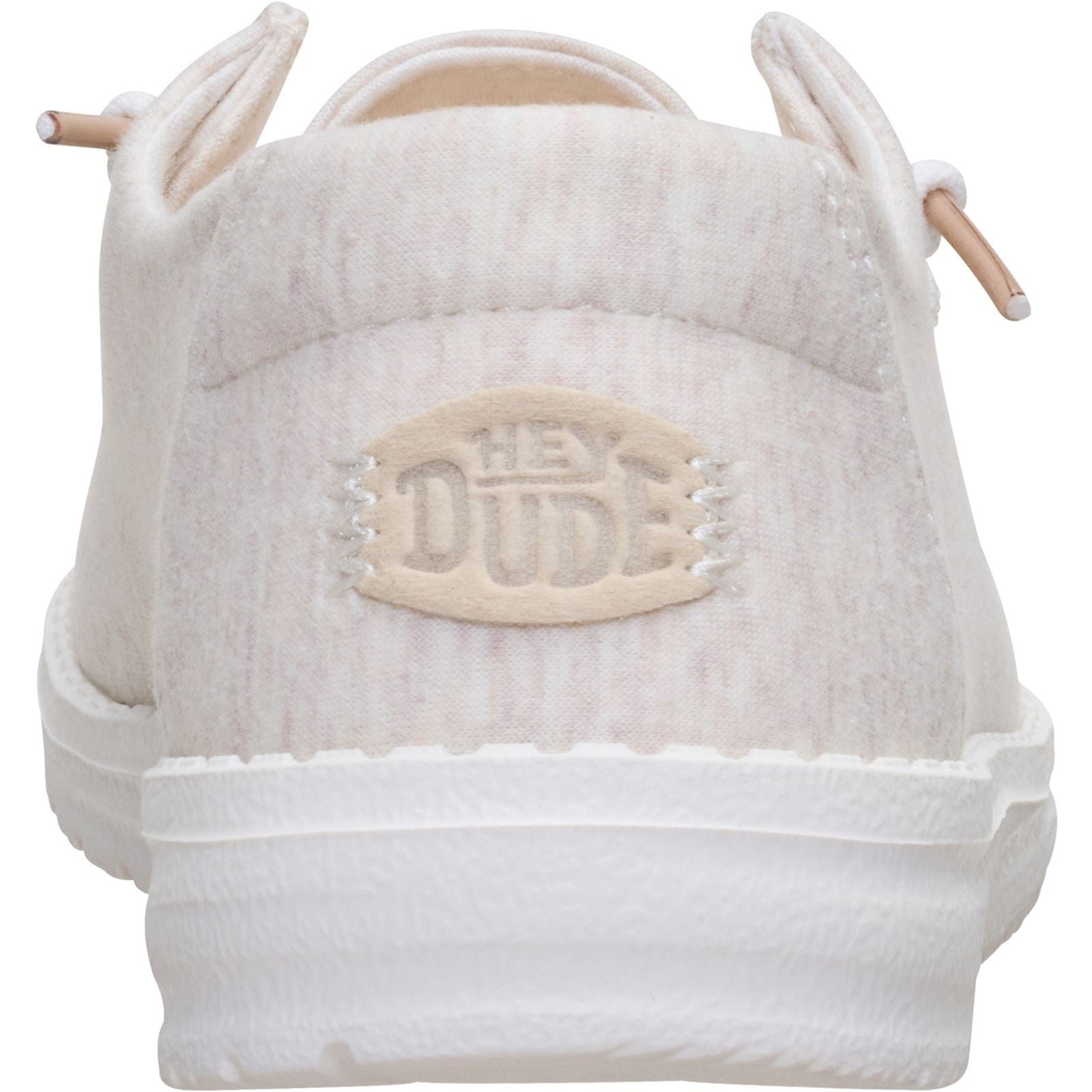 HEYDUDE Wendy Stretch Jersey Textile Women's Oatmeal Loafers