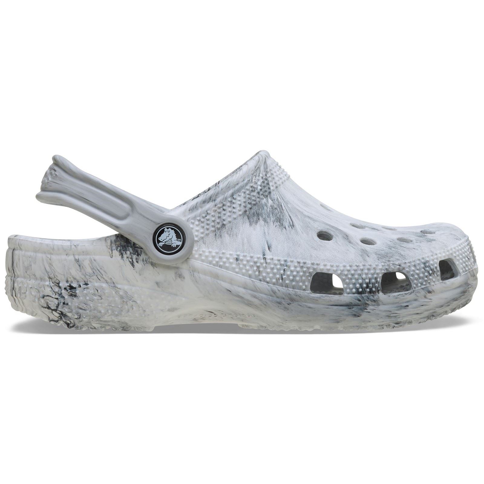 Crocs Classic Marbled Clog Synthetic White/Black Clogs