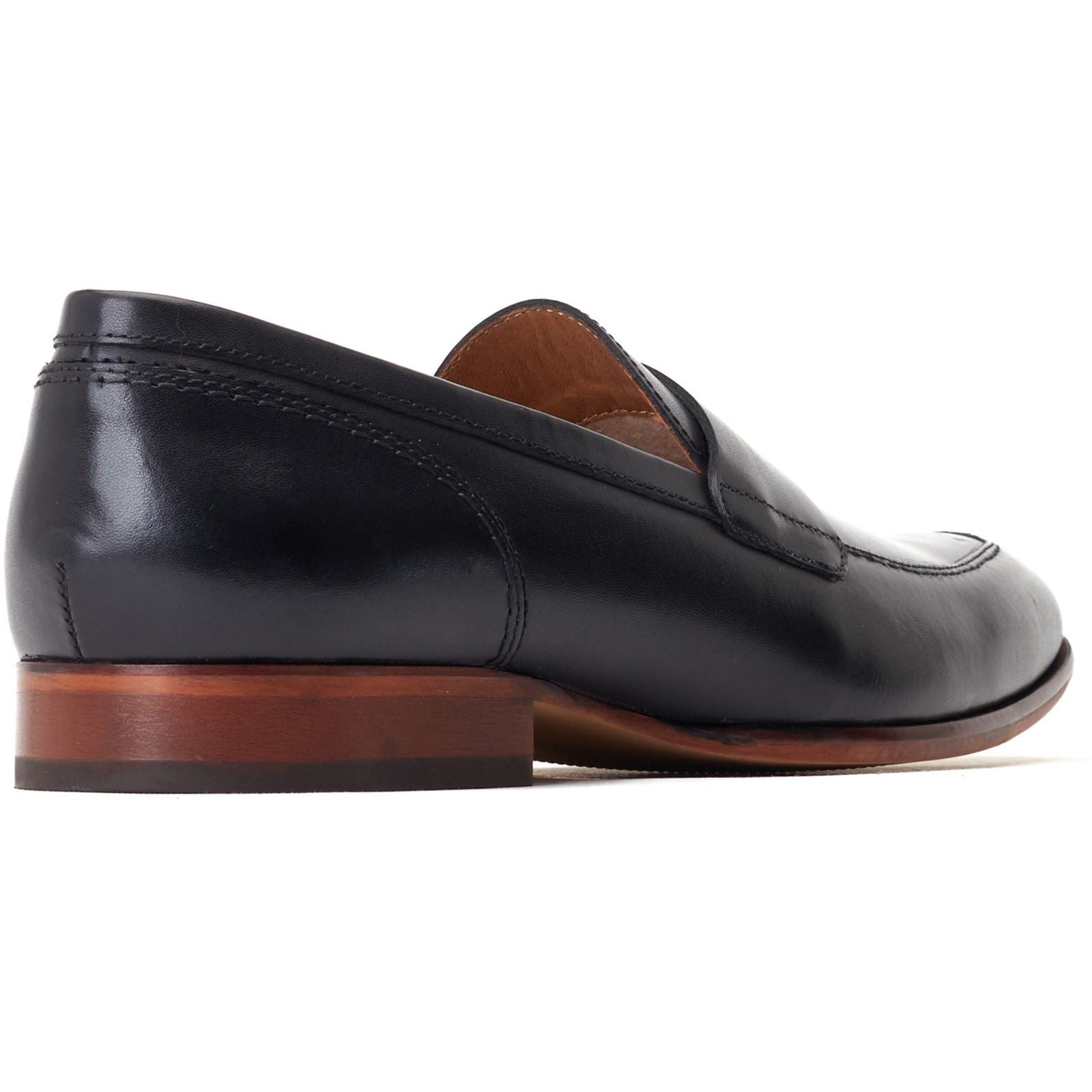 Base London Bruno Leather Men's Black Loafers