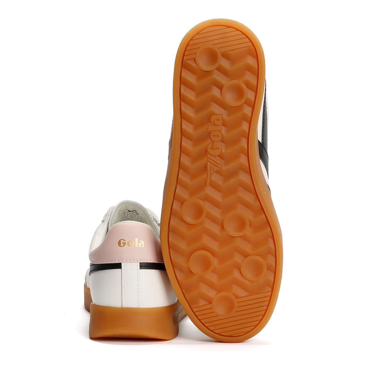 Gola Stadia Leather Women's White/Black/Chalk Pink Trainers