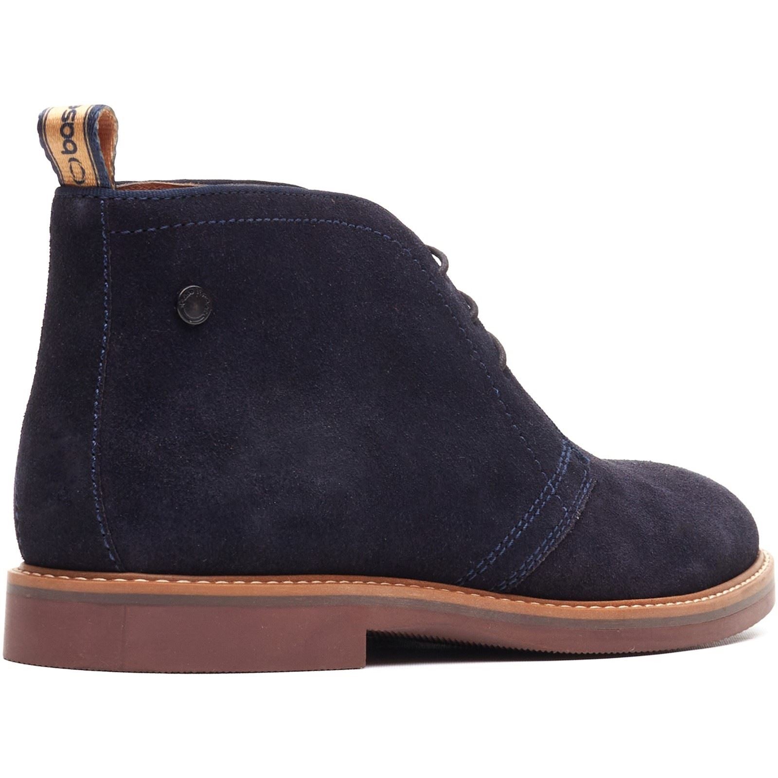 Base London Carlton Chukka Leather Men's Navy Boots