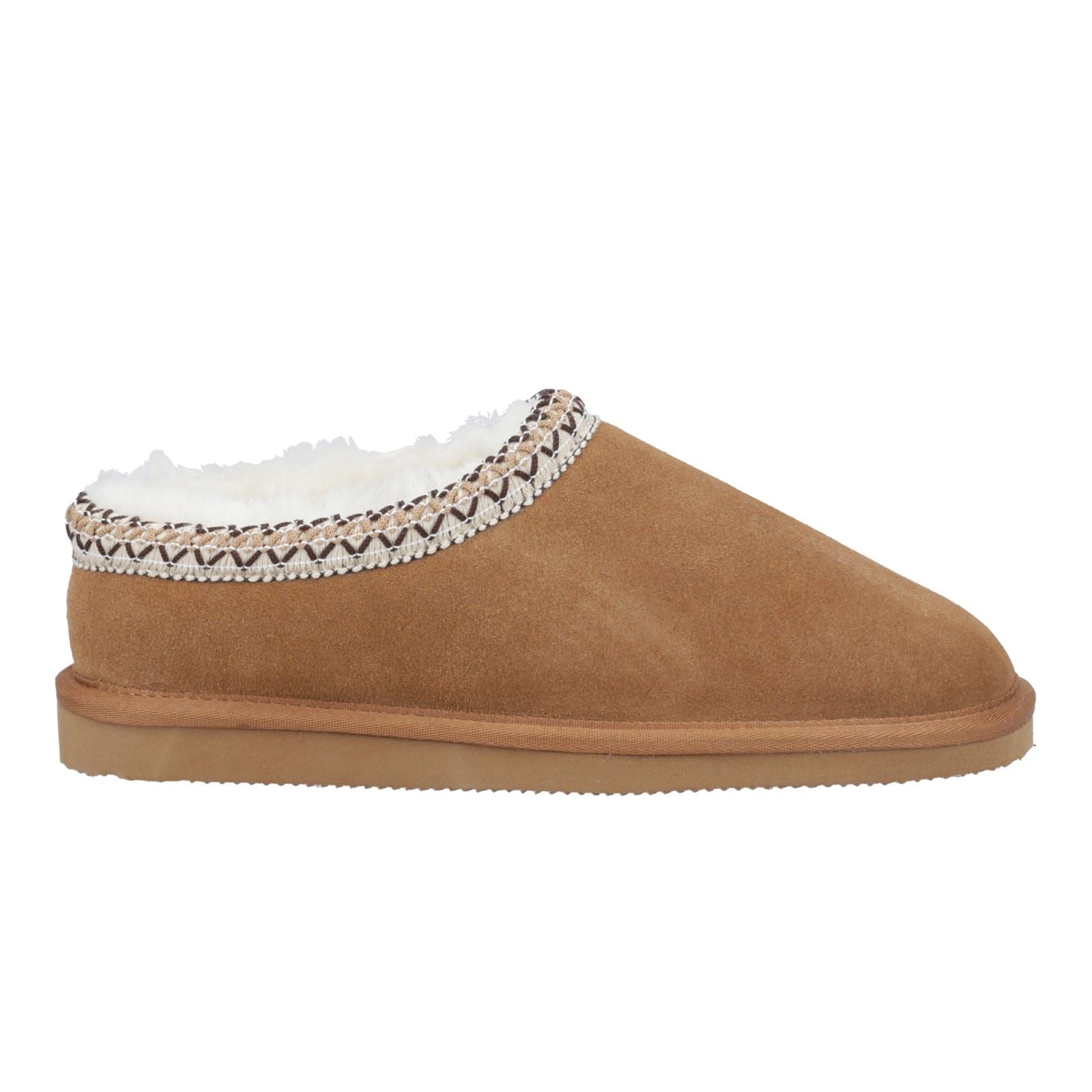 Cotswold Foxmoor Leather Women's Tan Slippers