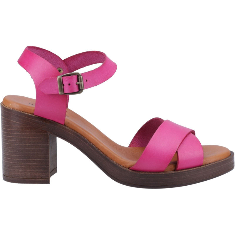 Hush Puppies Georgia Leather Women's Pink Sandals