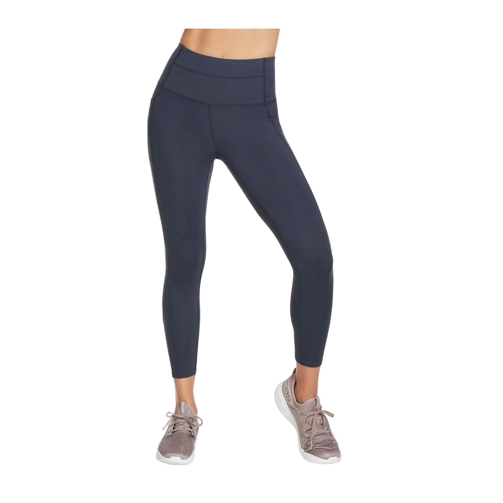 Skechers Performance GOWALK Wear High-Waisted 7/8 Nylon Women's Blue Sports Leggings