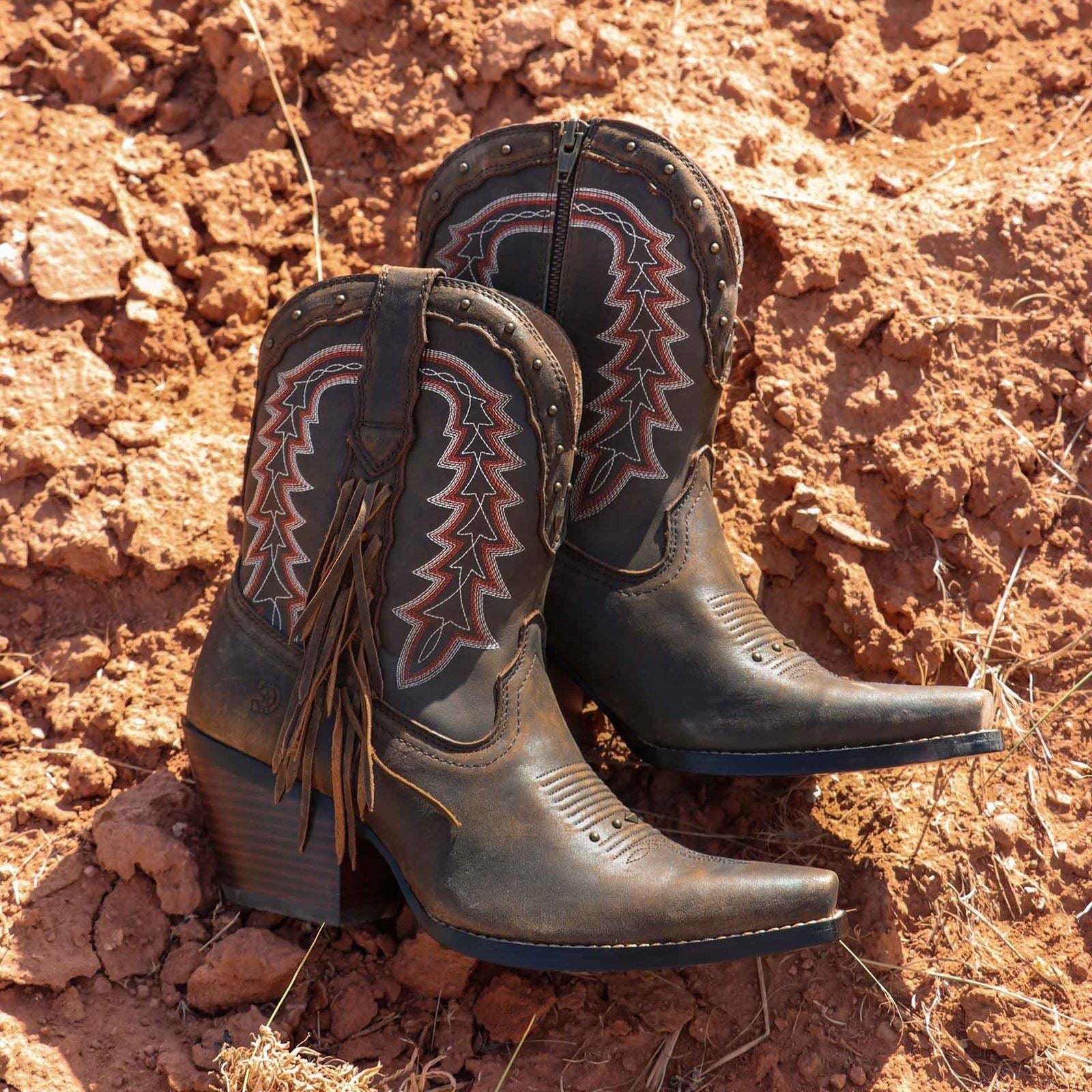 Durango Crush Leather Women's Pecan Boots