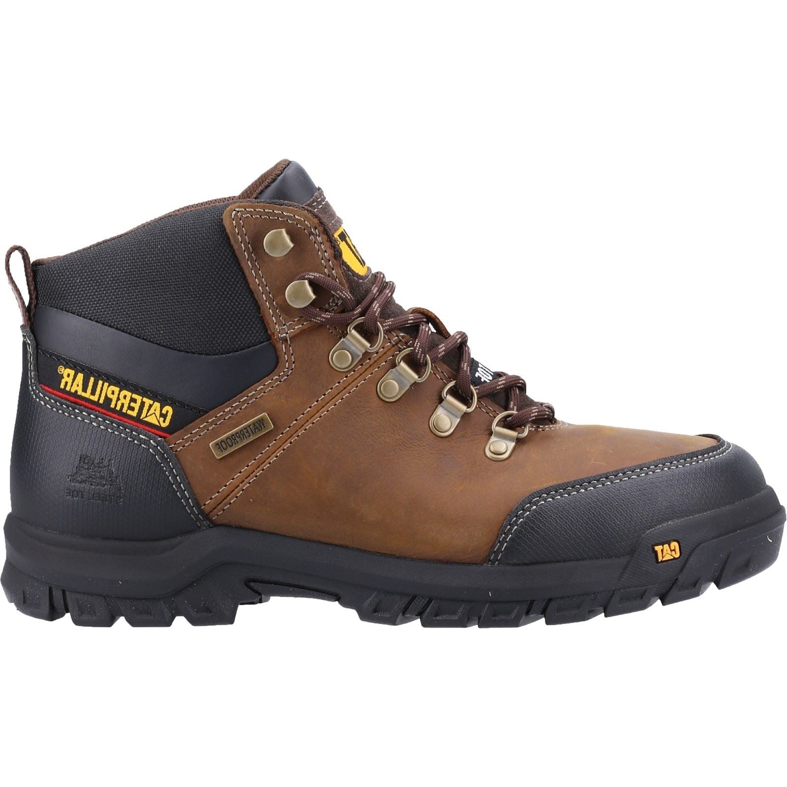 Caterpillar Framework Leather Seal Brown Safety Boots