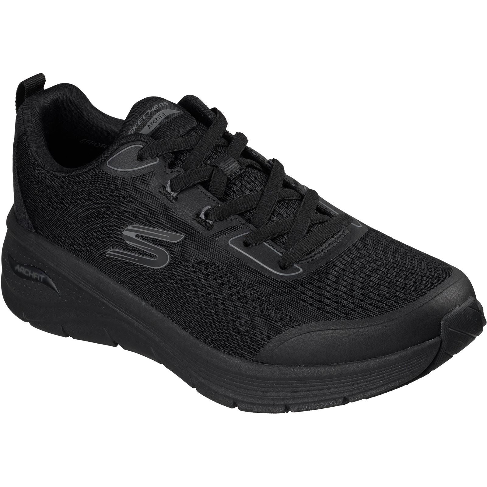 Skechers Arch Fit 3.0 Prawsper Textile Men's Black Mesh/Tpu Trainers