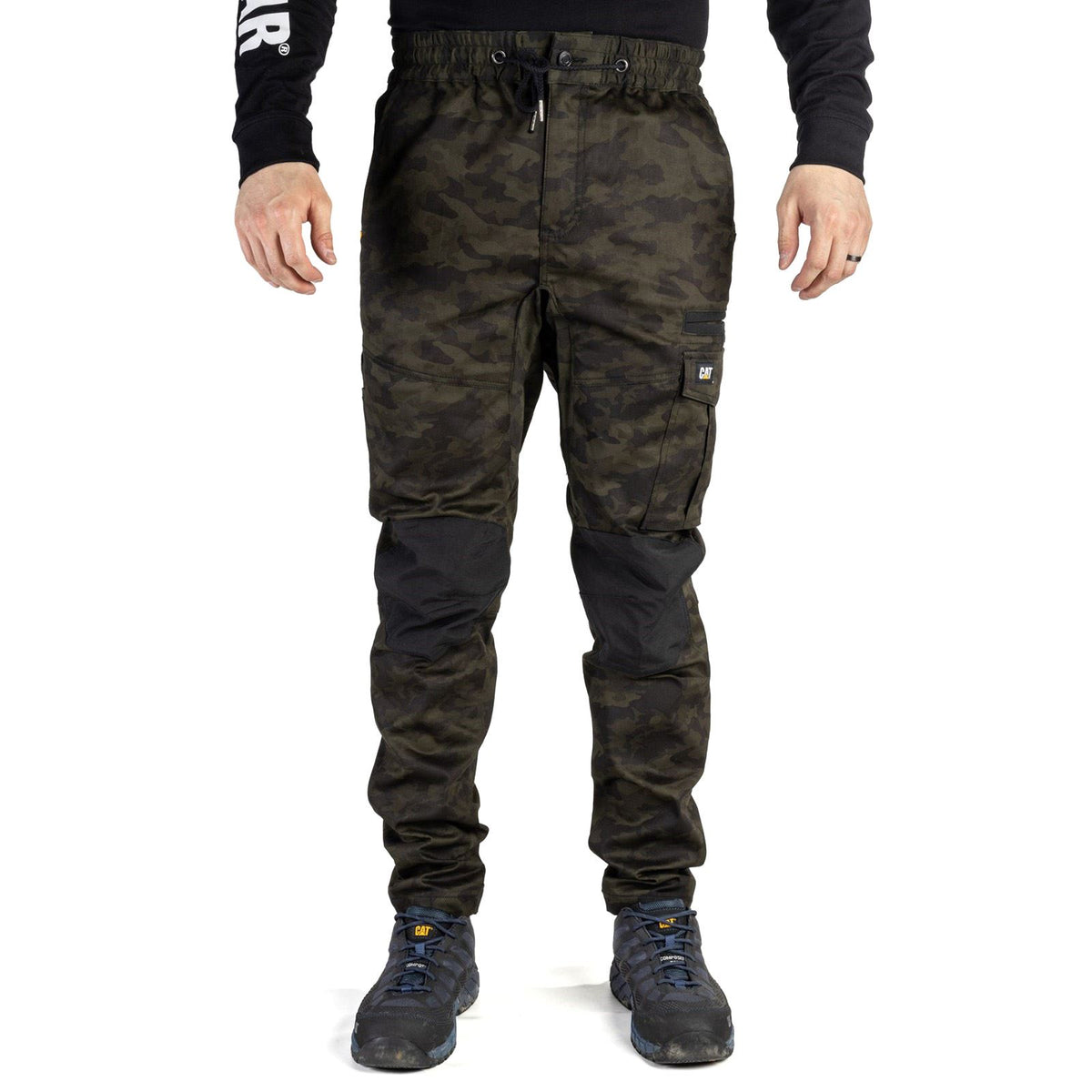 Caterpillar Dynamics Cotton Men's Green Outdoor Trousers