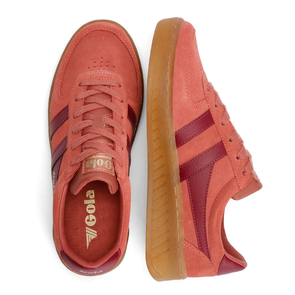 Gola Grandslam Suede Women's Clay/Cerise Trainers