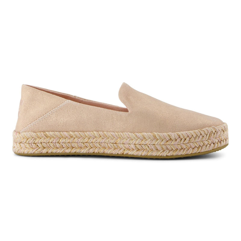 TOMS Carolina Leather Women's Pale Rose Espadrilles