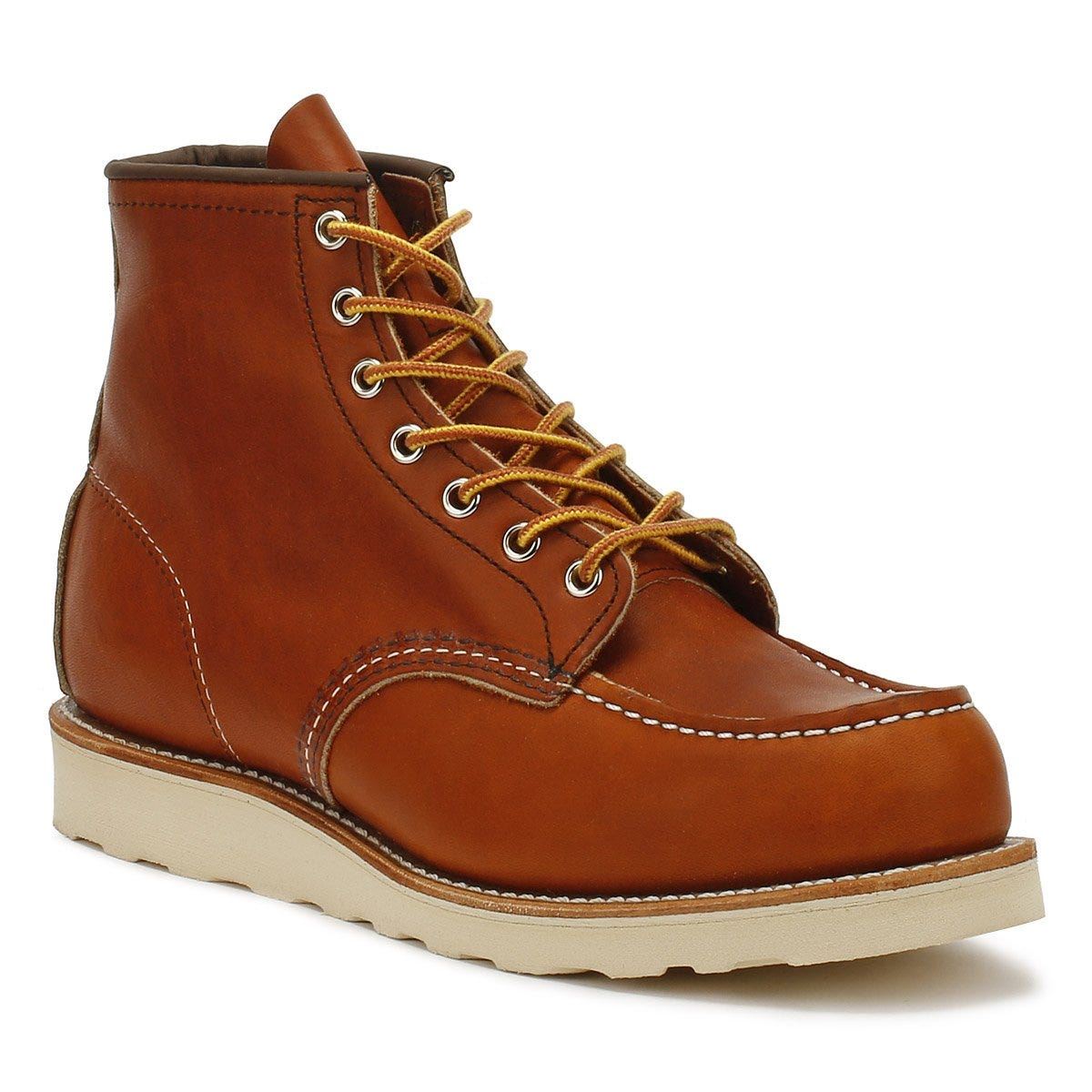 Red Wing Heritage Work Inch Moc Toe Oro Legacy Men's Tan Boots