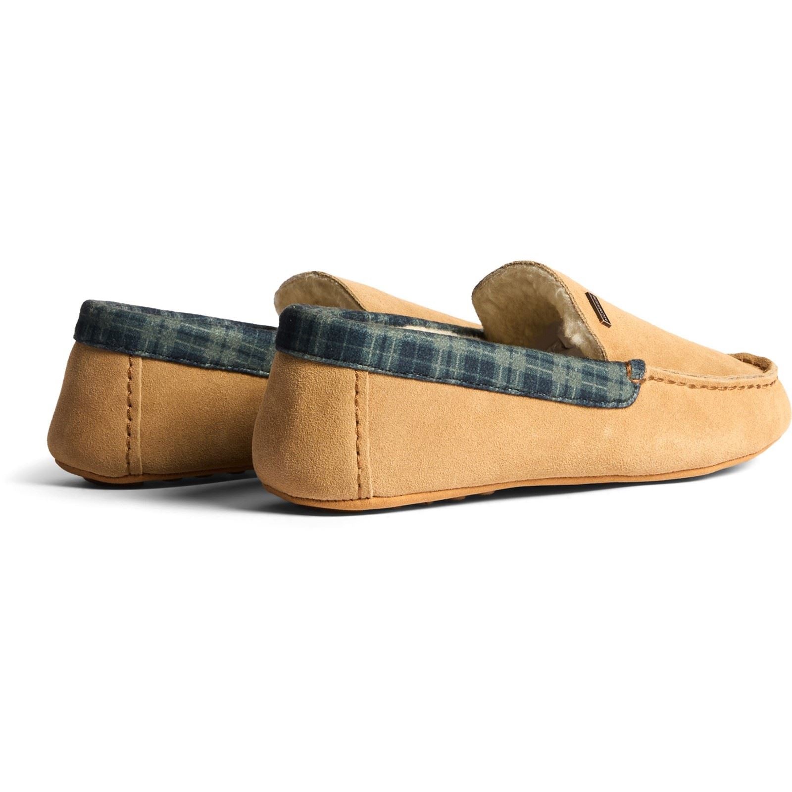 Hunter Moccassin Slipper Suede Men's Biscuit Slippers