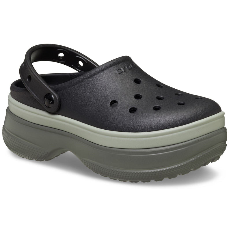 Crocs Classic Stacked Synthetic Black Clogs