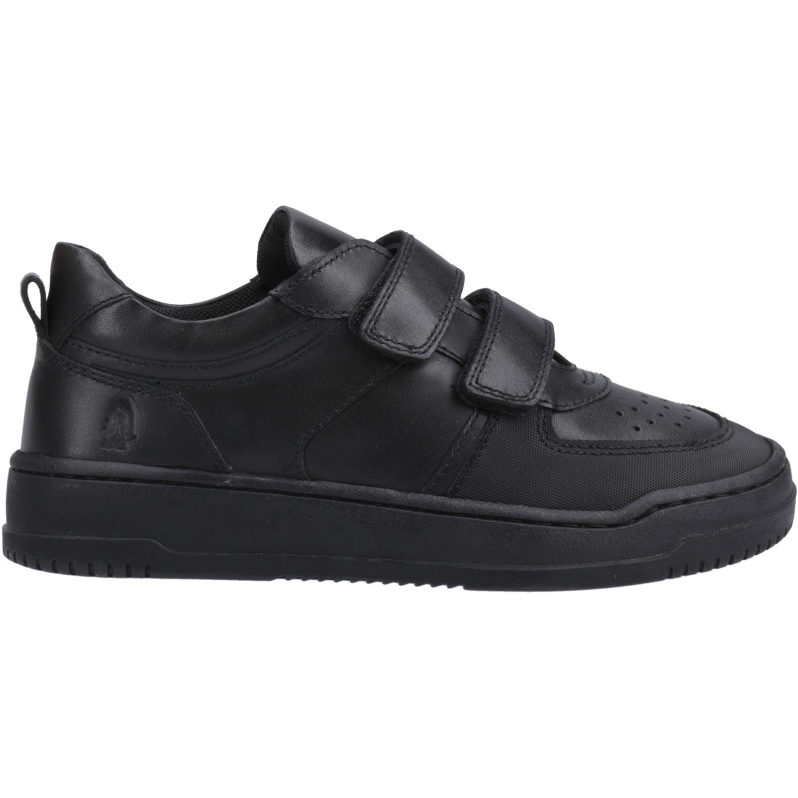 Hush Puppies Daxton Leather Junior Black Trainers