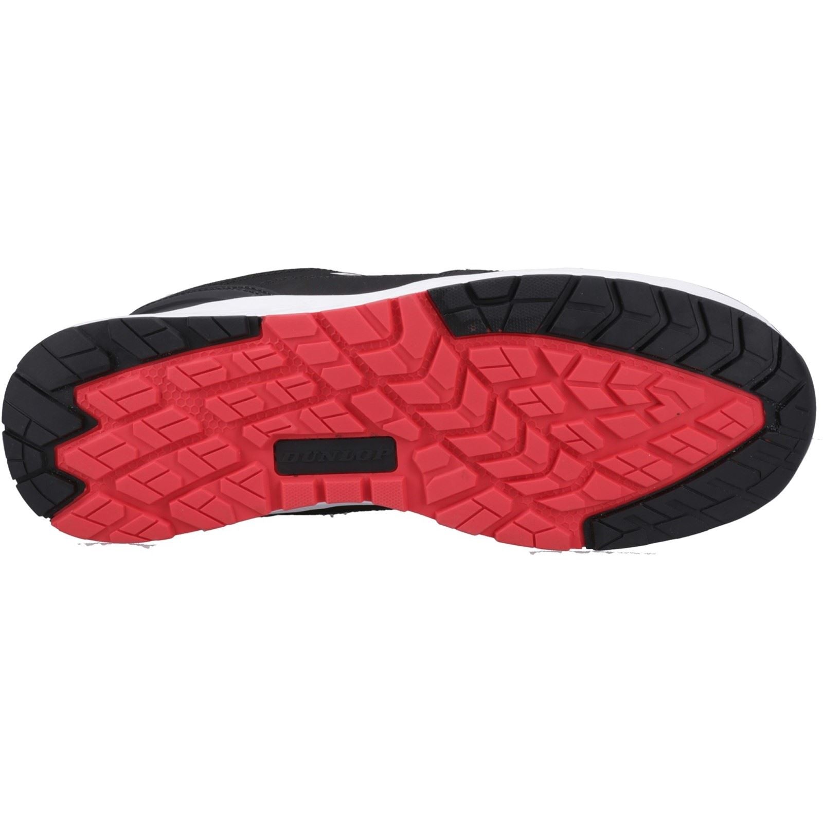 Dunlop Storm Nubuck Men's Black/White/Red Safety Trainers