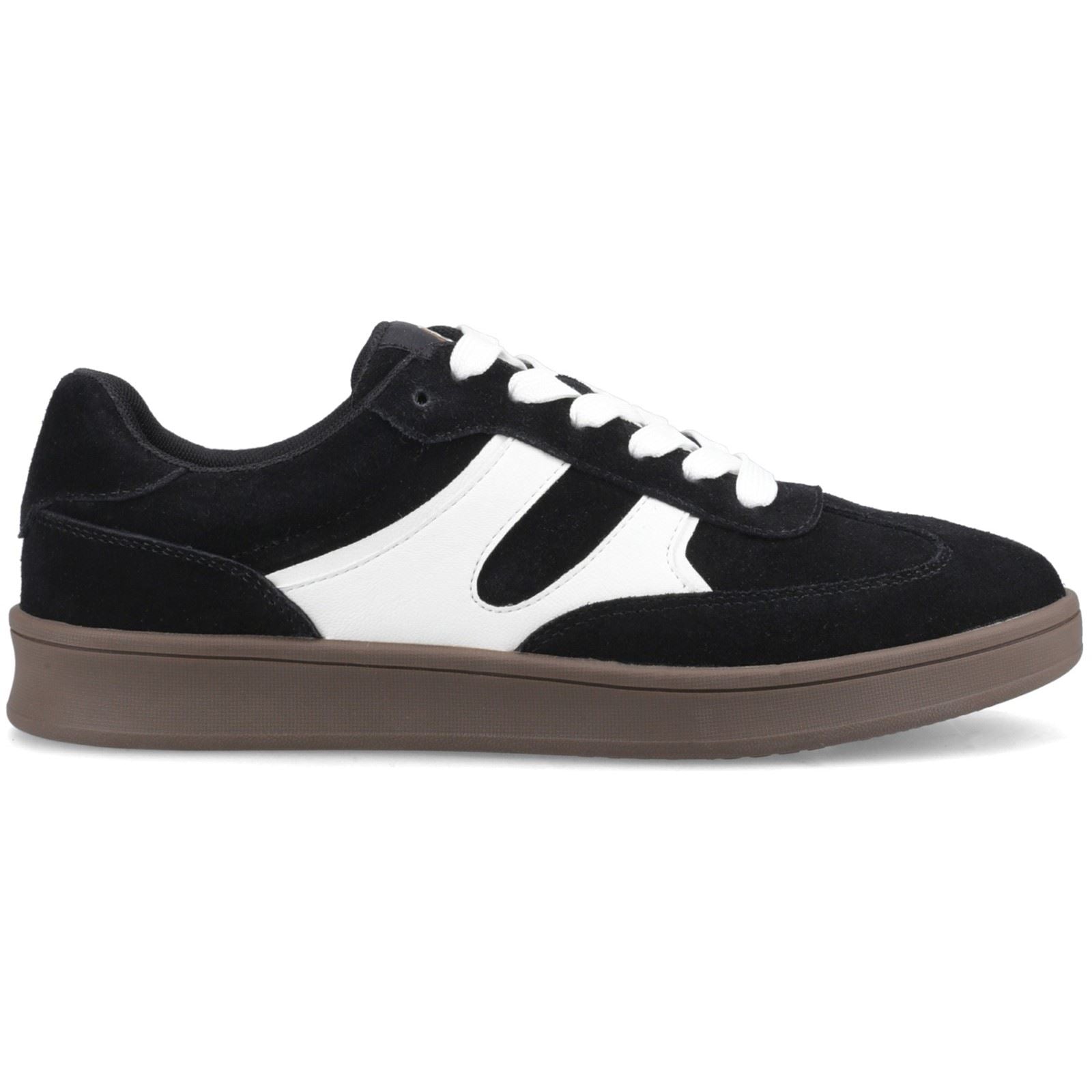 Hush Puppies Maura Suede Women's Black/White Trainers