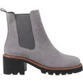Hush Puppies Gaia Leather Women's Grey Heeled Chelsea Boots