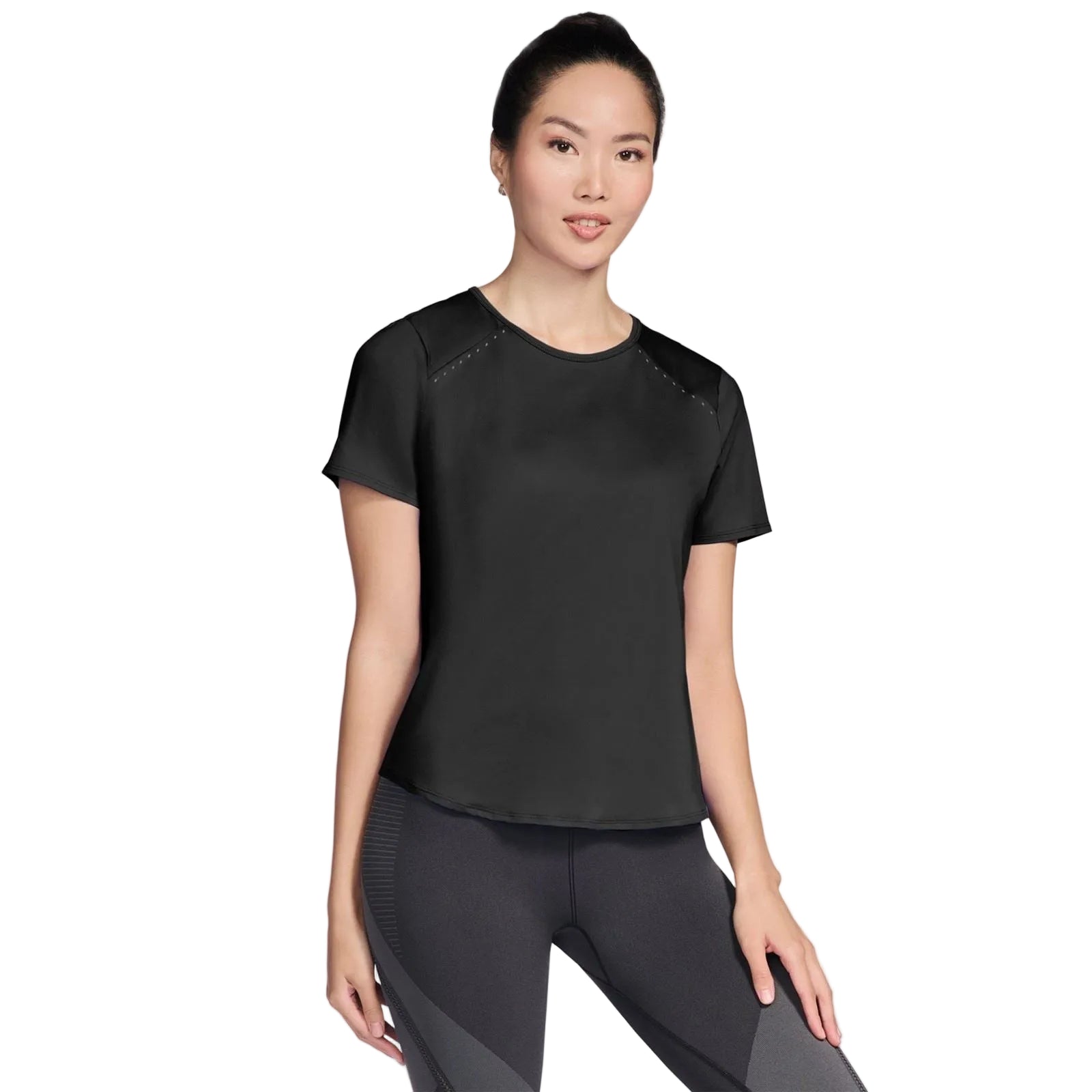 Skechers Stride Performance Tee Women's Black Activewear T-Shirts