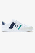 Fred Perry B725 Leather Suede Men's White/Navy/Mint Trainers