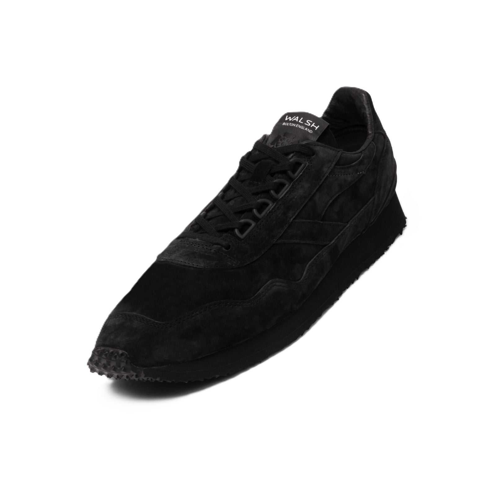 Walsh Ensign Leather Men's Black Trainers