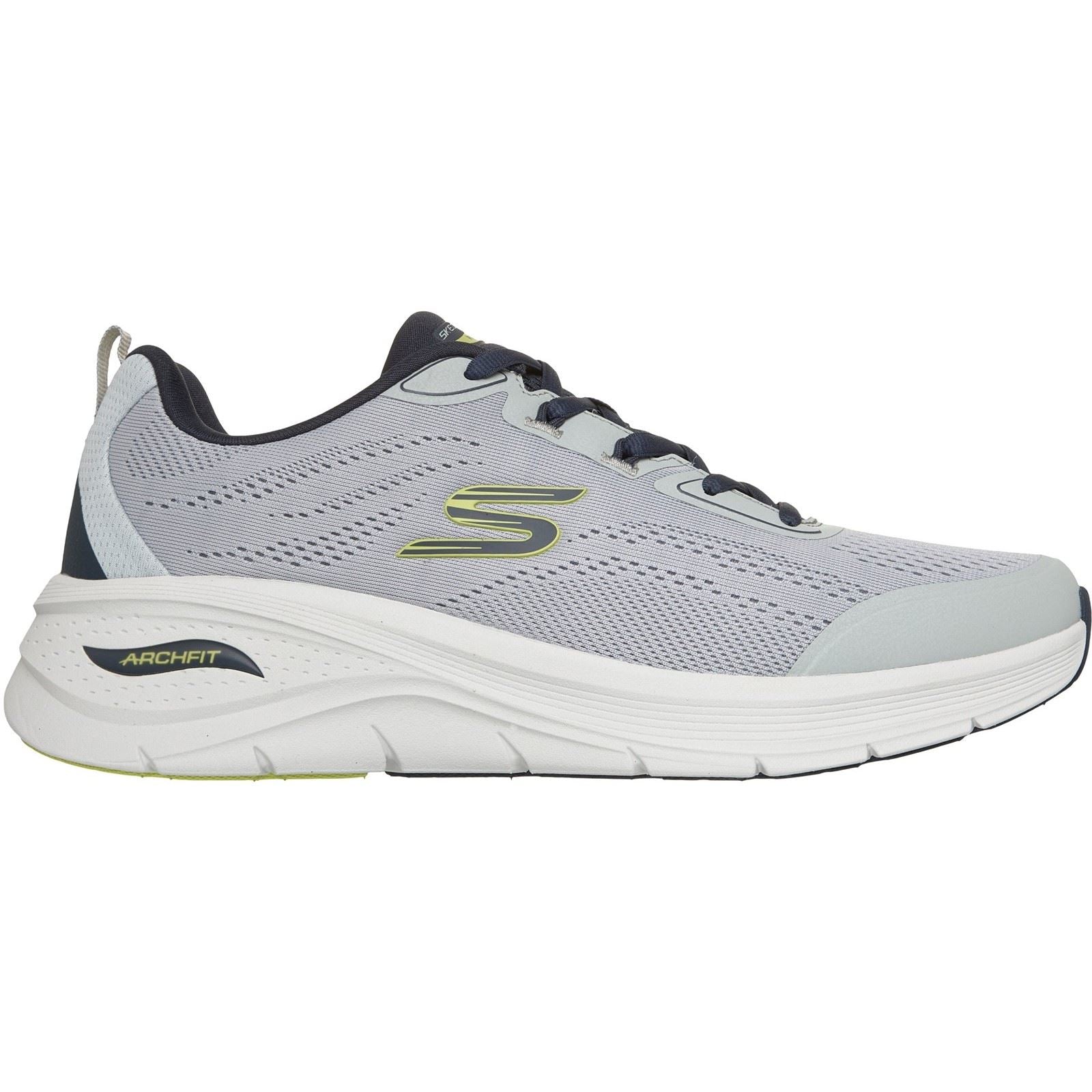 Skechers Arch Fit 3.0 Prawsper Textile Men's Grey/Navy Trainers