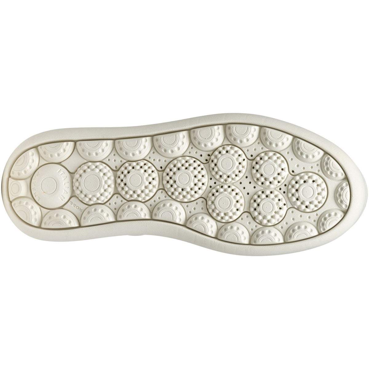 Geox D SPHERICA ECUB-2 Women's White/Light Gold Trainers