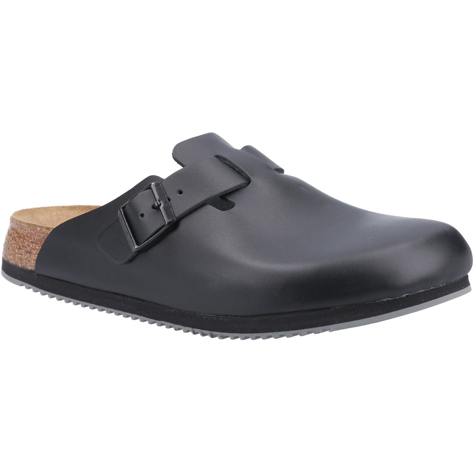 Birkenstock Boston Super Grip Leather 0's Black