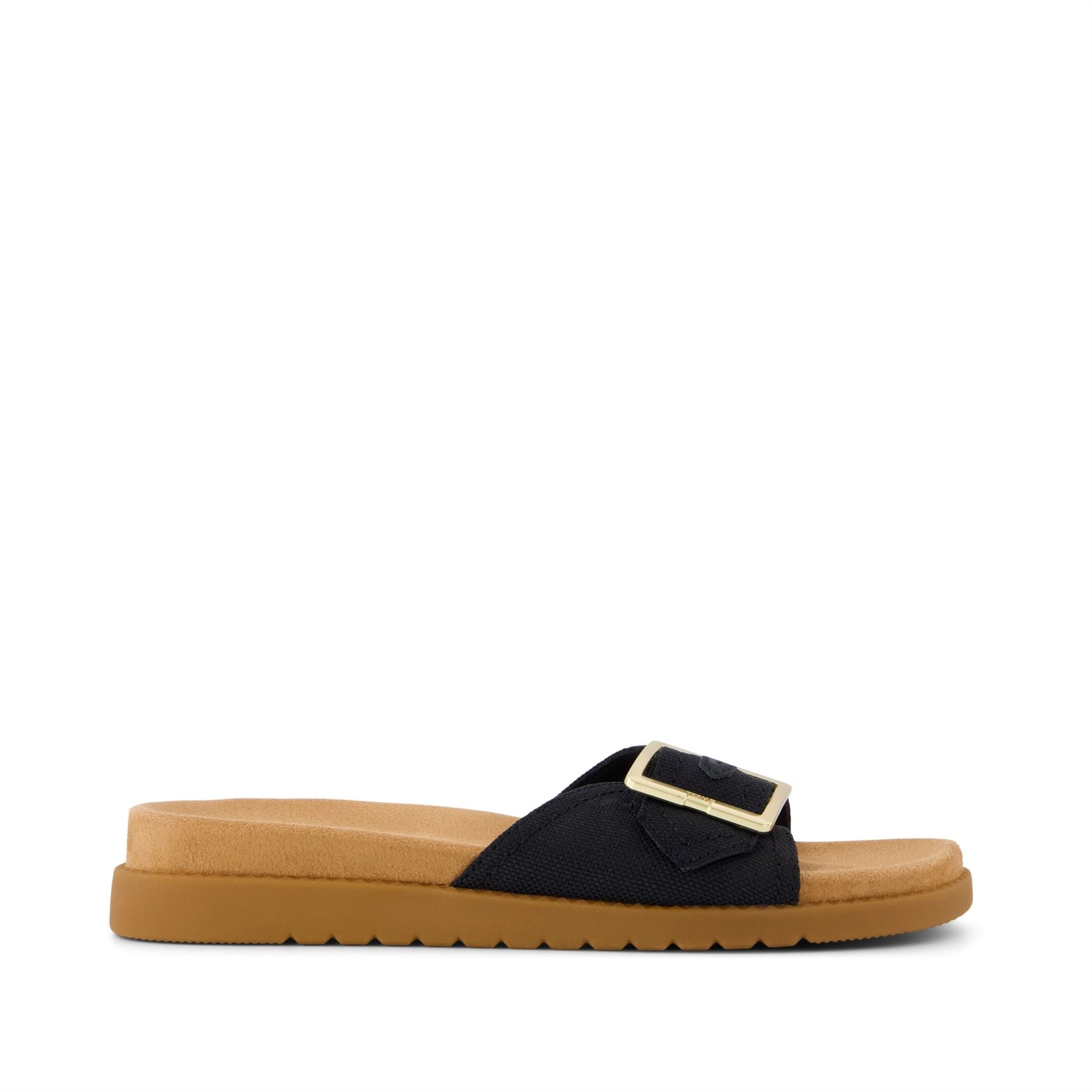 TOMS Marin Slide Canvas Women's Black Sandals