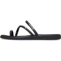 Crocs Miami Studded Toe Loop Thermoplastic Women's Black Sandals