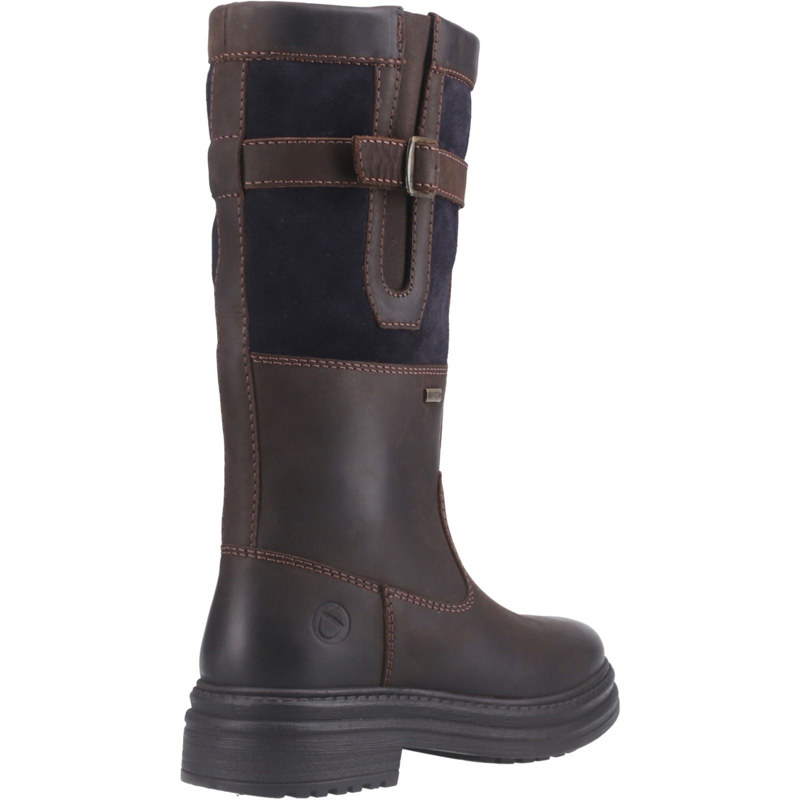 Cotswold Broadwell Leather Women's Brown/Navy Boots