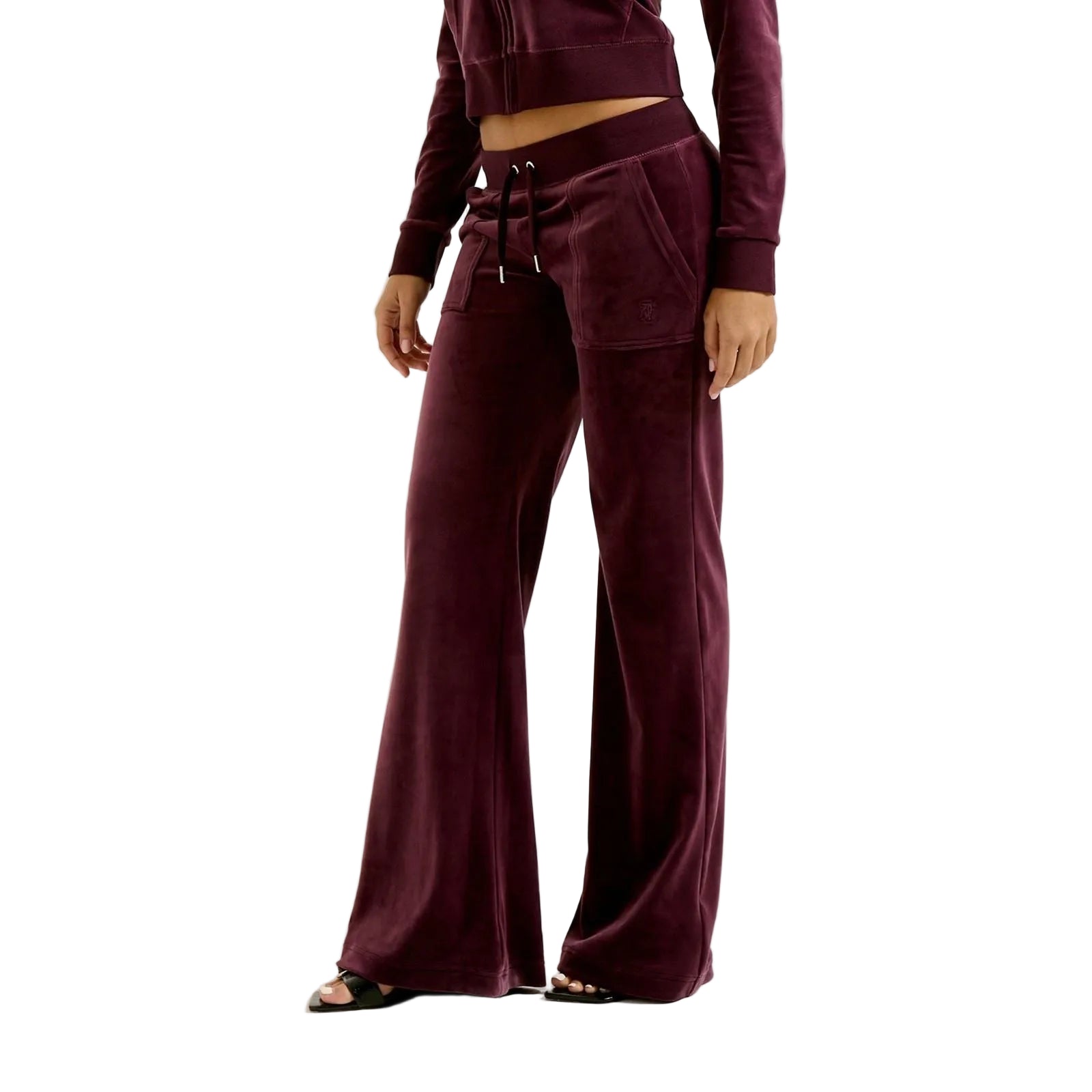 Juicy Couture Layla Synthetic Women's Wine Track Pants